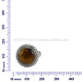 Beautiful Tiger Eye Gemstone com 925 Sterling Silver Vintage Look Ring Jewelry